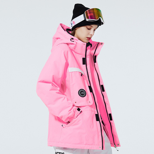 Women's and Men's Skiwear Winter Outdoor Windproof and Warm Thick Single and Double Snowboard Ski Jacket New Arrival