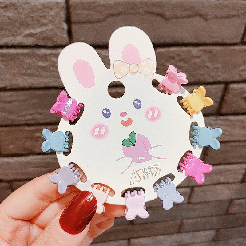 La horquilla lateral de los nuevos niños de verano dulce mini horquilla de tamaño pequeño no duele el cabello flequillos femeninos pelo roto artefacto clip
