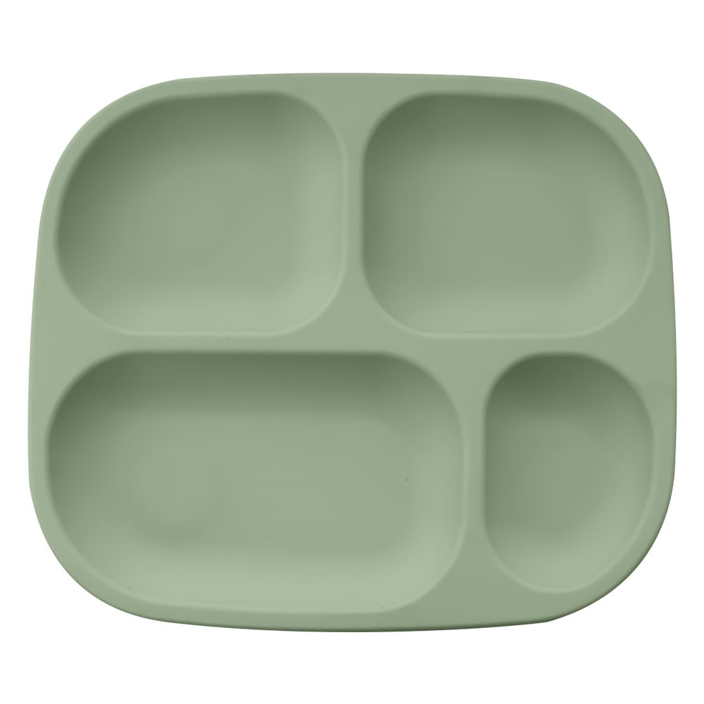 밀리터리 그린 원형 그리드 플레이트