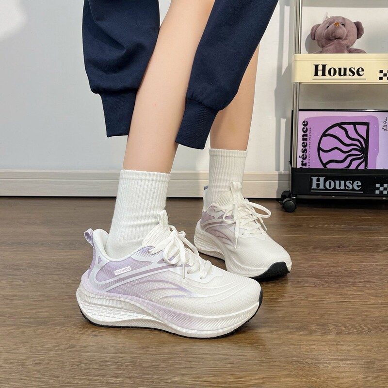 Sports Shoes for Women, Spring and Autumn Single-Style Student Soft-Soled Running Shoes, Versatile Casual Shoes for Women, Fashionable Sports Running Shoes for Women