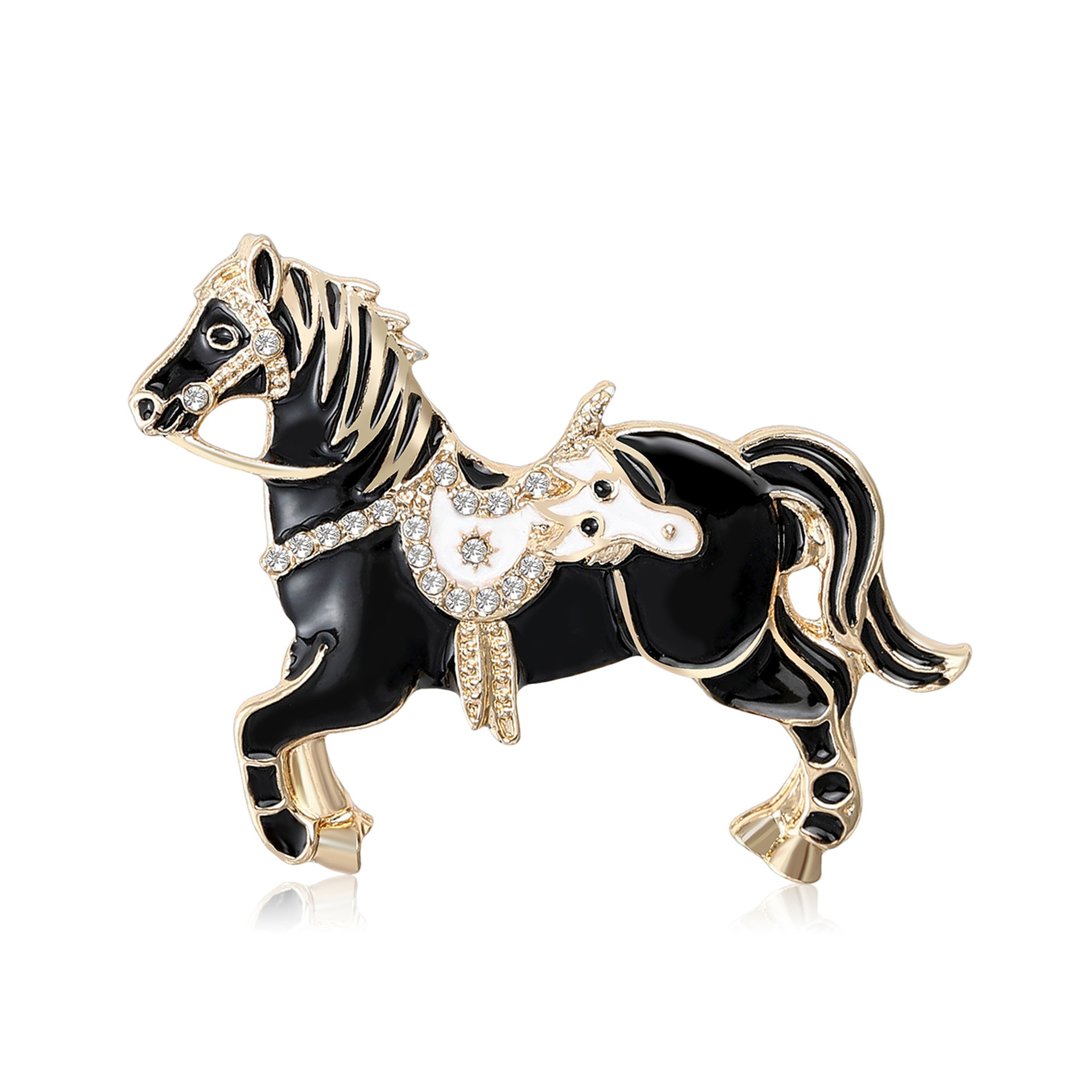 Vintage broche voor dames, parel en kristallen speld voor kleding_voghion.com