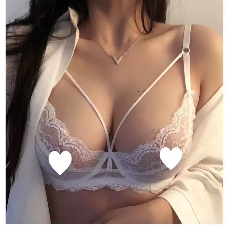 Sexy French Lace Intimates for Women, Push-Up Front Cross-Adjustable Thin Large-Breasted Small Large Size Bra Set Sexy French Lace Intimates for Women, Push-Up Front Cross-Adjustable Thin Large-Breasted Small Large Size Bra Set
