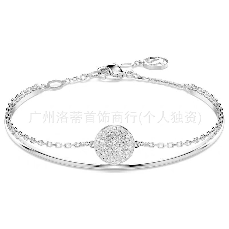 施家高版本恶魔之眼手镯采用施华洛元素世奇灵动方糖天鹅手链女环|undefined