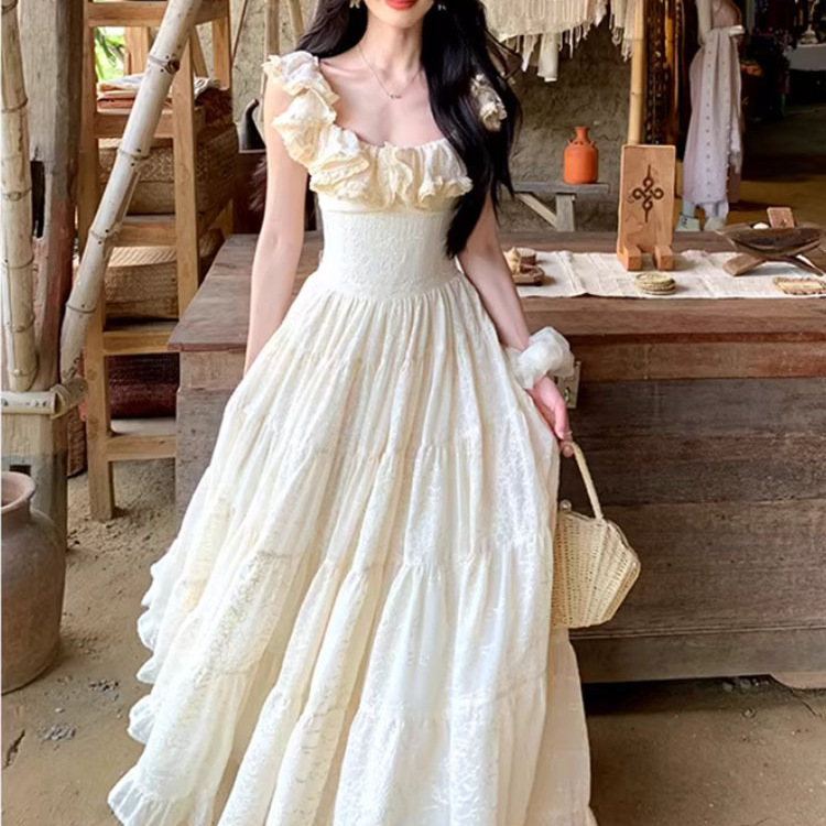 "Santorini" Heavy-Duty, Extra-Large Skirt Hem, Strapless, Waist-Cinching Dress for Women, Vacation Dress "Santorini" Heavy-Duty, Extra-Large Skirt Hem, Strapless, Waist-Cinching Dress for Women, Vacation Dress