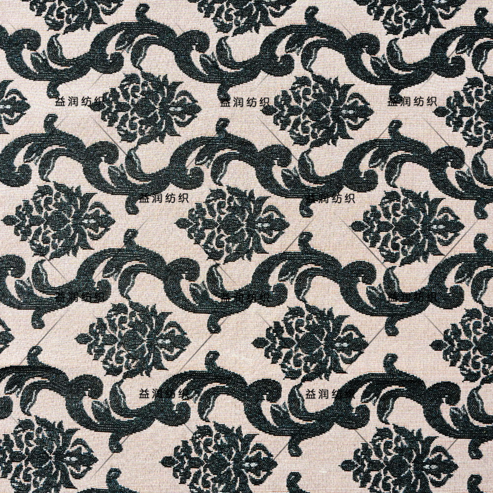 涤棉大提花欧式复古图案组合服装外套夹克面料