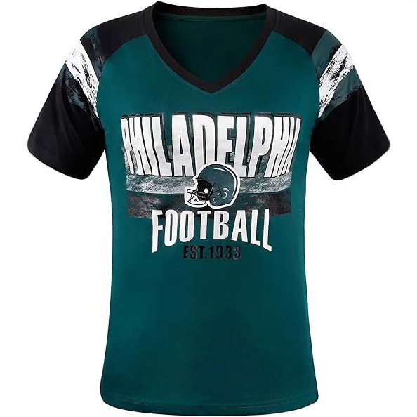 Cross Border Philadelphia Eagles Philadelphia Eagles T-shirt NFL2025 Year Champion Jersey Men's and Women's Team Uniform Cross Border Philadelphia Eagles Philadelphia Eagles T-shirt NFL2025 Year Champion Jersey Men's and Women's Team Uniform