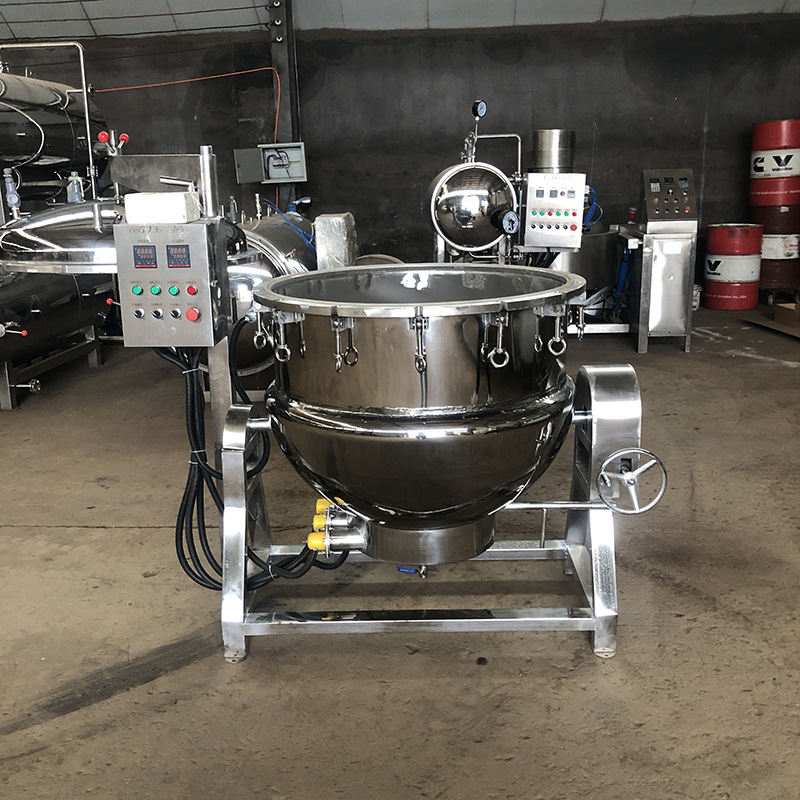 400L高压蒸煮锅 全自动羊杂高温高压夹层锅 大容量牛羊肉蒸煮锅