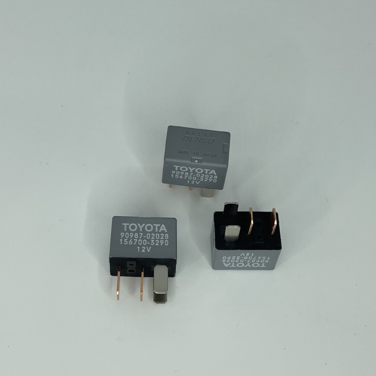 全新丰田小继电器90987-02028小电装灰色继电器156700-3290