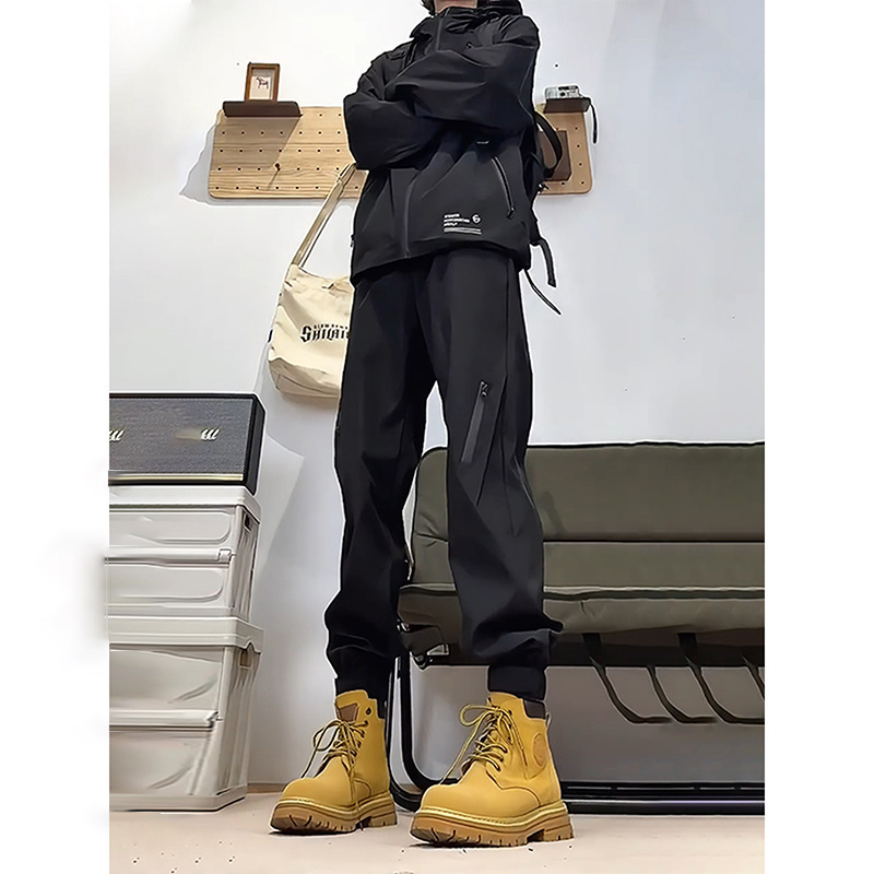 Outdoor Hiking Paratrooper Petite Spring and Autumn Men's Jogger Windproof Pants Women's Black Warrior Three-Proof Softshell Pants Cargo Pants