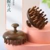 Golden wire 28-tooth head massage comb