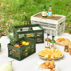 戶外露營收納箱野營置物箱車載後備箱家庭大容量整理箱野餐摺疊箱