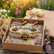 �羳���R�d������N��yʽHoney Bee Woven Bracelet�۷侎�����