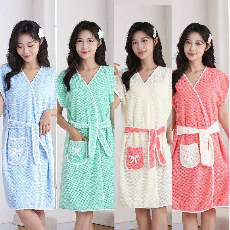 Wearable Absorbent Soft Bathrobe Manufacturer Wholesale Home Fashion Adult Quick-Drying Bath Towel Coral Velvet Tie-On Bath Skirt Wearable Absorbent Soft Bathrobe Manufacturer Wholesale Home Fashion Adult Quick-Drying Bath Towel Coral Velvet Tie-On Bath Skirt