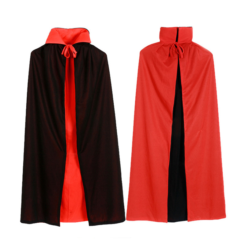 Красный и черный двойной слой с двойным стойким воротником