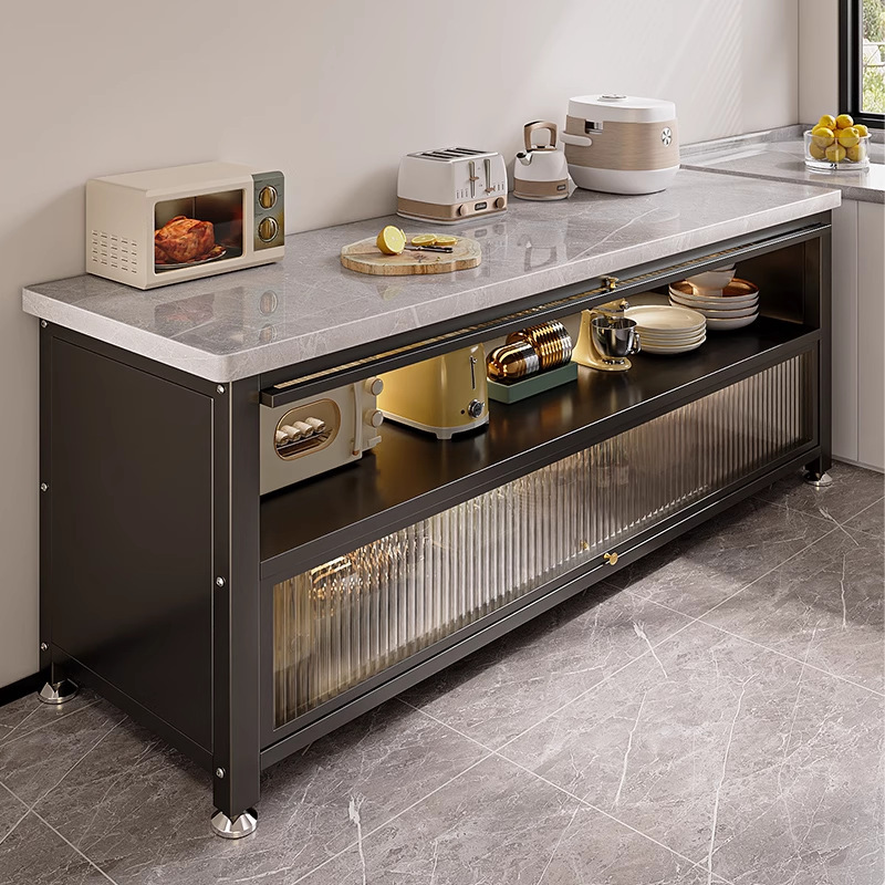 Kitchen Multifunctional Storage Rack Household Slate Sideboard Multi-Layer Storage Cabinet Storage Cabinet Floor-Standing Cabinet Pots and Bowls Cabinet