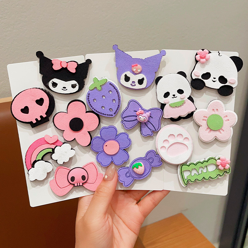 Niños bebés dibujos animados velcro niñas Sanliogou publicó niñas peinadas peinadas peinadas peinadas Koolomi