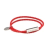 Red silver buckle