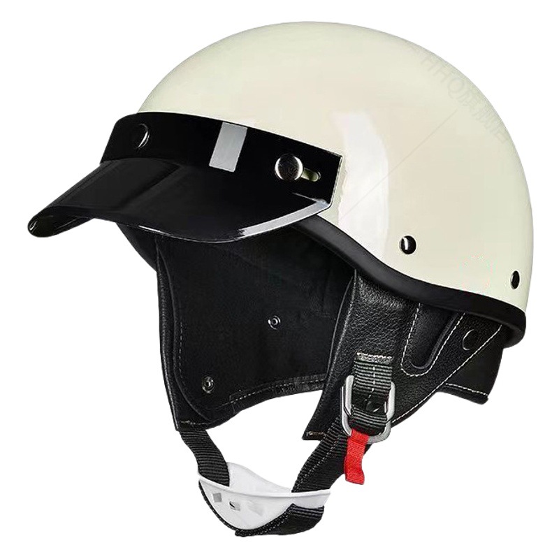 Celebridad en línea del fabricante retro Harley motocicleta medio casco de la motocicleta eléctrica casco de la motocicleta de la pareja Estándar Nacional 3C/DOT certificación