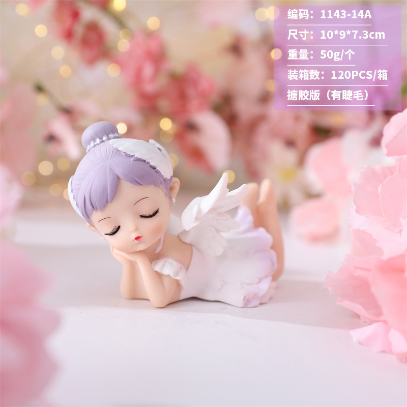 网红热卖白月星河安妮女孩摆件治愈系卡通可爱小众高级感礼品批发|undefined