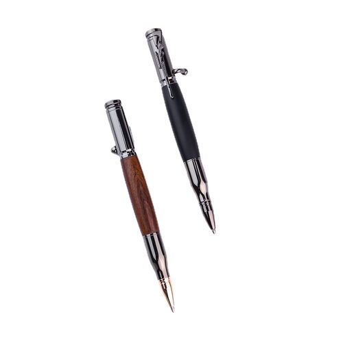 Multifunctional bolt pen, creative advertising gift pen, imitation machine gun metal signature pen, printed logo, cross-border new product