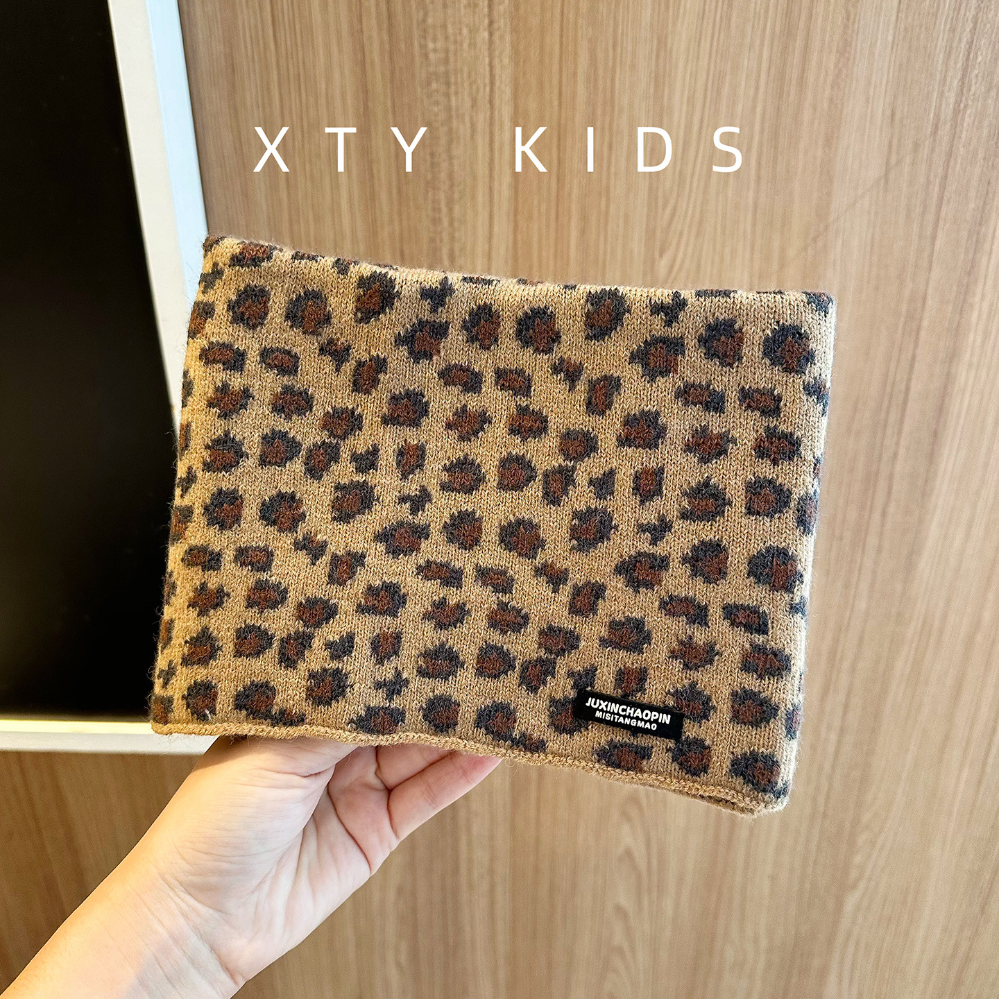 Cuello para niños invierno grueso calentamiento lana tejo cuello colgar máscara de orejas protectoras de viento bufandas de moda