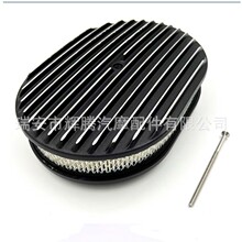 12英寸椭圆形铝制全翅片空气滤清器改装适用于雪佛兰福特Hot Rod