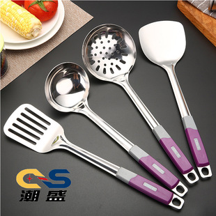 201 non-magnetic thickened stainless steel spatula soup spoon Colander porridge spoon cooking shovel cooking shovel spoon