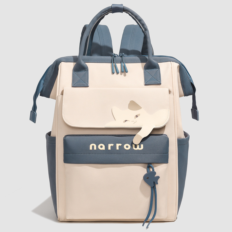 Bolsa de moda multifuncional para mamás de gran capacidad de contraste de color bolsas de mano para madre y bebé bolsas de aislamiento de leche independientes bolsas de hombro mujeres