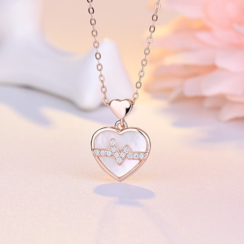 Fashion Geometric Titanium Steel Inlay Rhinestones Necklace