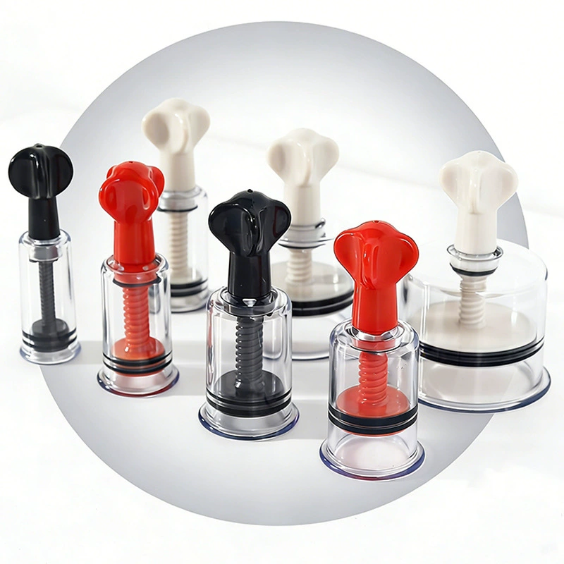 Flirting cupping set, transparent multi-size cups (2–5.9 cm inner diameters), single-piece options