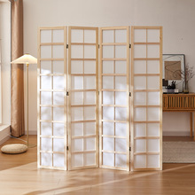 实木屏风可折叠移动玄关入户屏风新中式屏风简易遮挡客厅隔断屏风