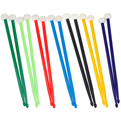 Double-headed drumstick SM-09 percussion multi-purpose double-sided drum set drum timpani cymbal hammer nylon color drumstick