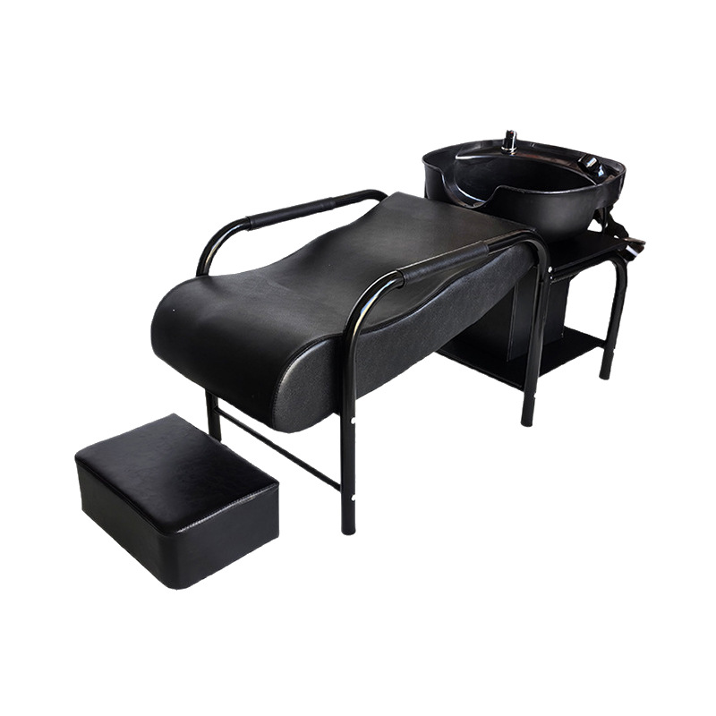 Cama de champú, peluquería, peluquería semi-reclinada, champú, punzón, peluquería de celebridades netas