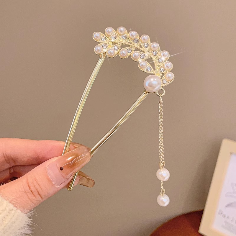 Cuatro dientes enchufe de cabello para mujer 2025 nuevo tipo de cabeza de bola fijación en forma de U enchufe de cabello de alta calidad enchufe de cabello