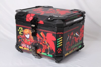 Trunk for Electric Vehicles, Motorcycle trunk - mjw02-55l-asukatail-box-black-and-redextreme-edition