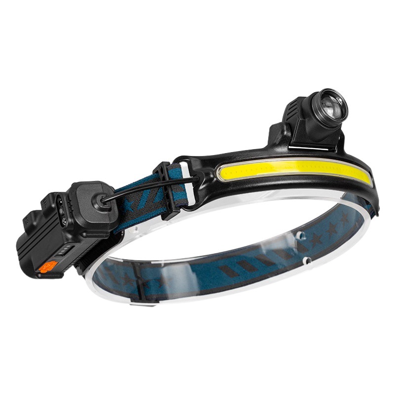 Transfronterizo nuevo XPG + COB proyector inducción faro tipo-C recargable zoom al aire libre pesca trabajo LED faro