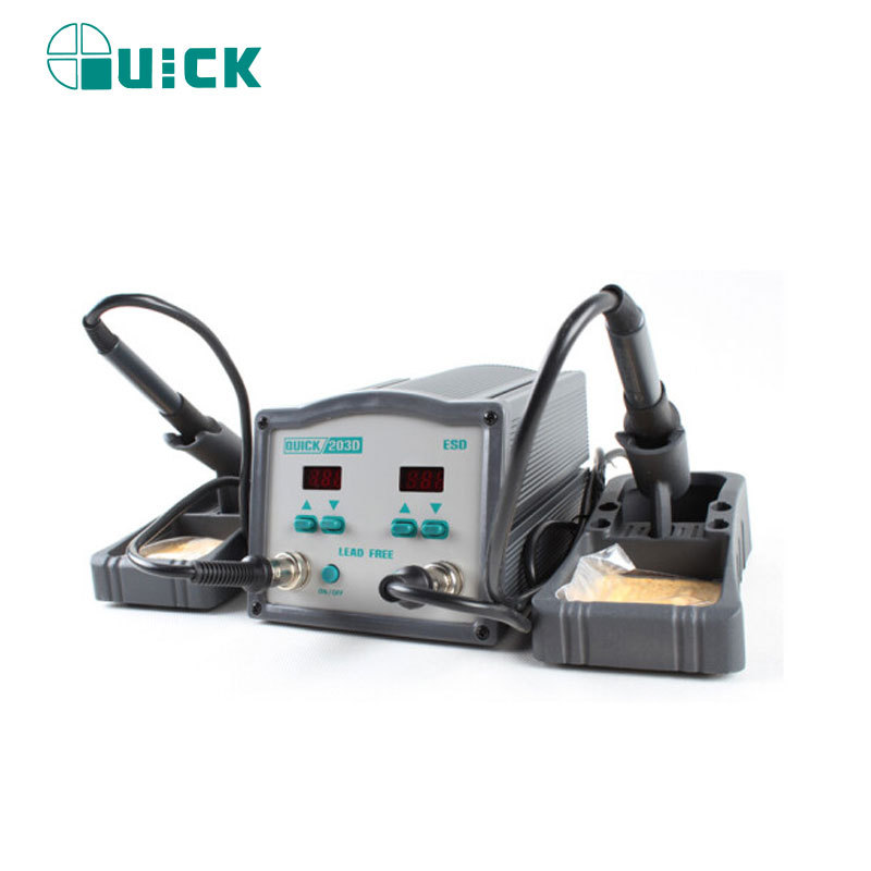 快克（QUICK）203D电焊台 80-480℃  90W*2