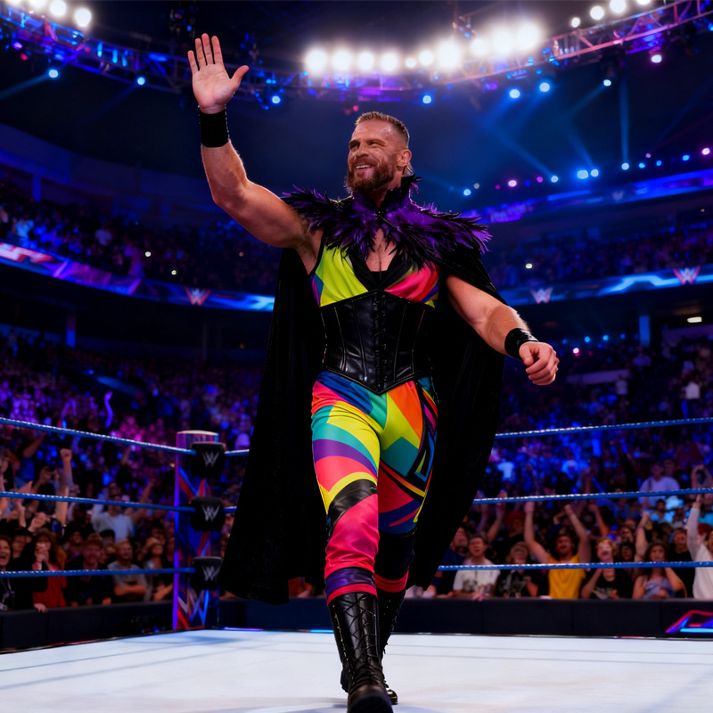 Amazon Carnaval Shalf Wrestler Capa Campeón Pluma False Collar Shower Halloween Ball TK