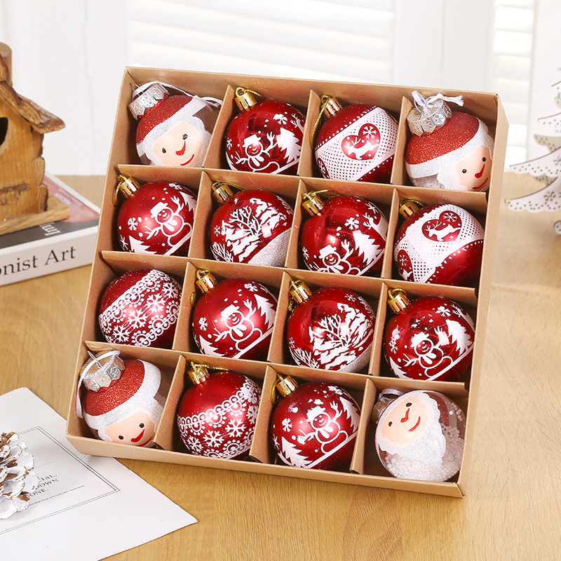 Nueva bola decorativa de temporada Fabricante Mayorista Adornos para árboles de Navidad Bolas de regalo Decoraciones para bodas Bolas de Navidad