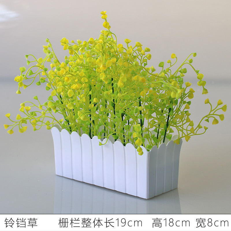 Flor artificial jardín de flores de plástico traje de valla de flores artificiales decoración de la ventana interior y exterior decoración floral decoración de la Mesa maceta flor