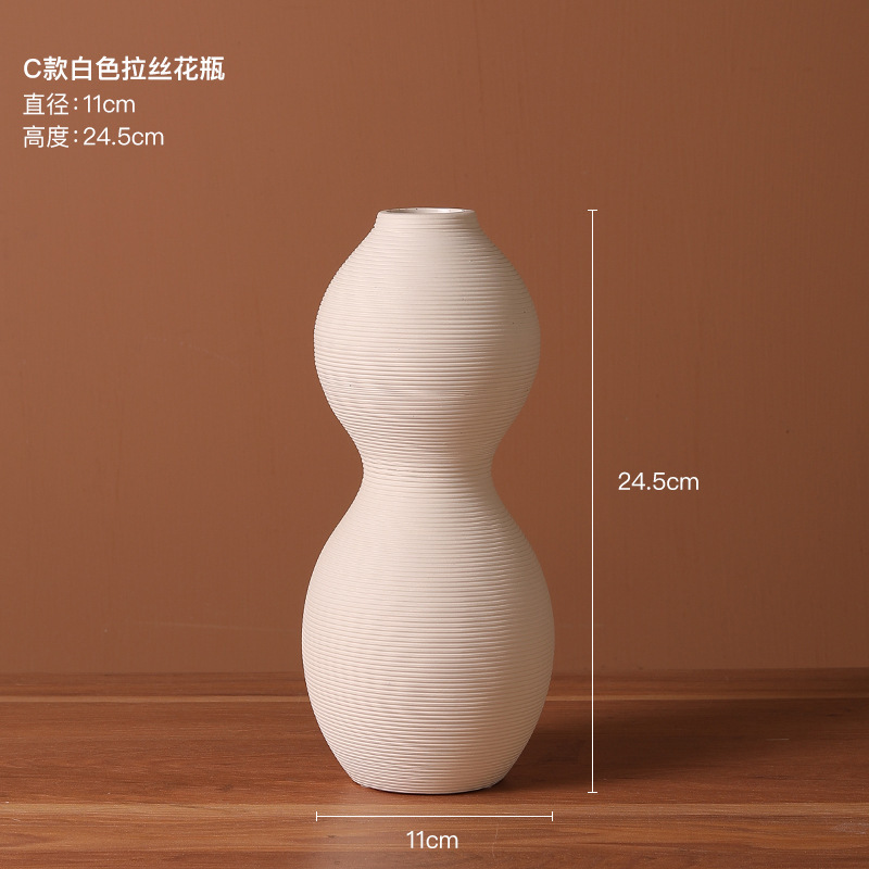 卸売りの白い陶磁器の花瓶の置物の生け花の乾いた花の客間の食事のデスクの玄関の装飾品のアイデアの芸術の花器|undefined