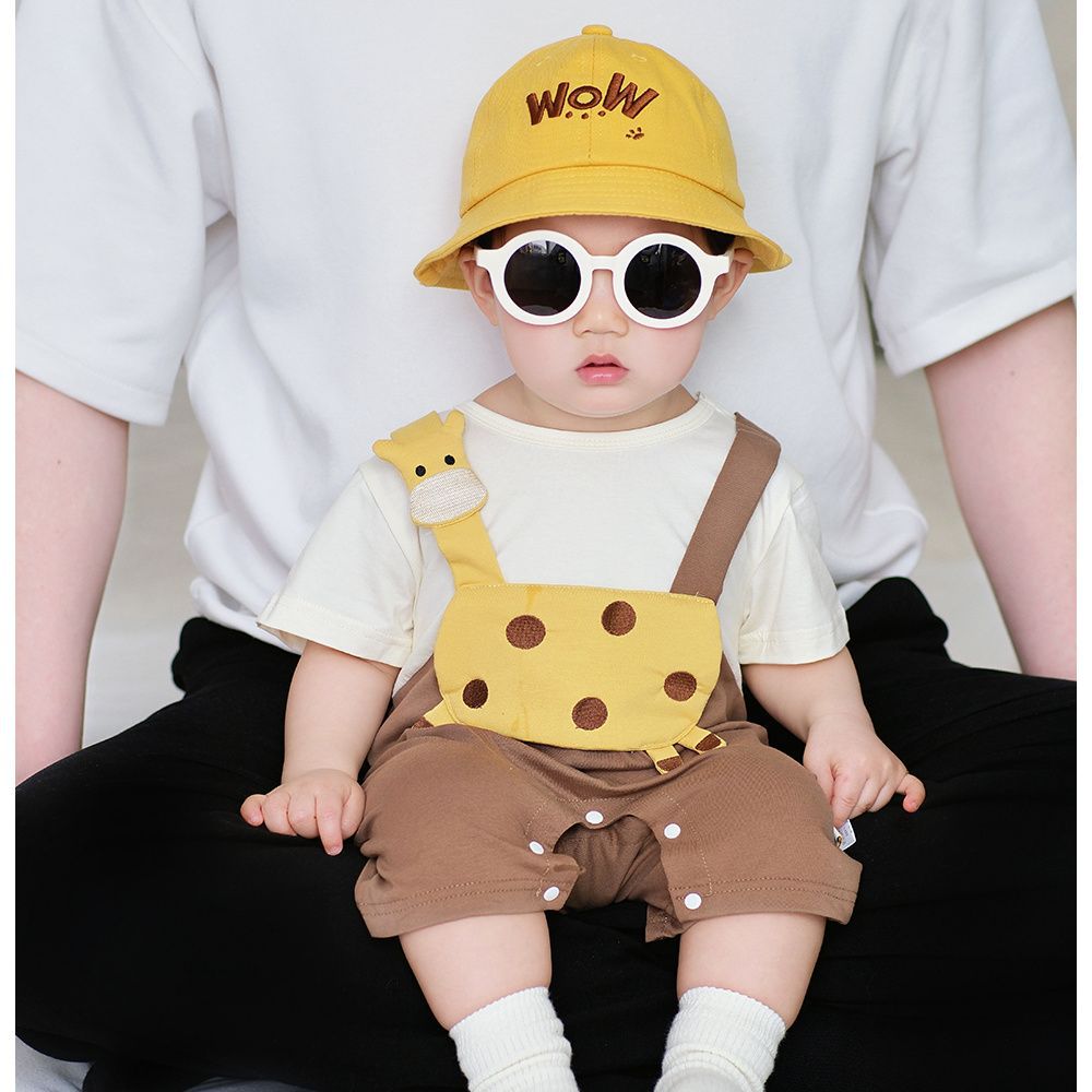 Baby Summer Short-sleeved jumpsuit Thin Baby Cartoon Super Cute Kayak Climbing Clothes Newborn Clothes Summer Clothes