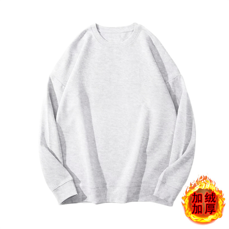 圆领纯棉卫衣定制印图logo企业秋冬工作服文化广告衫宽松加绒跨境|undefined