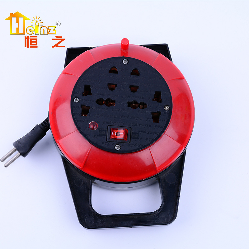 外贸出口创意306非洲 肯尼亚 二圆插 绕线 卷线小插座 插板接线板