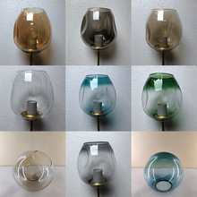 分子灯玻璃灯罩北欧树杈魔豆吊灯具透明吹制灯罩