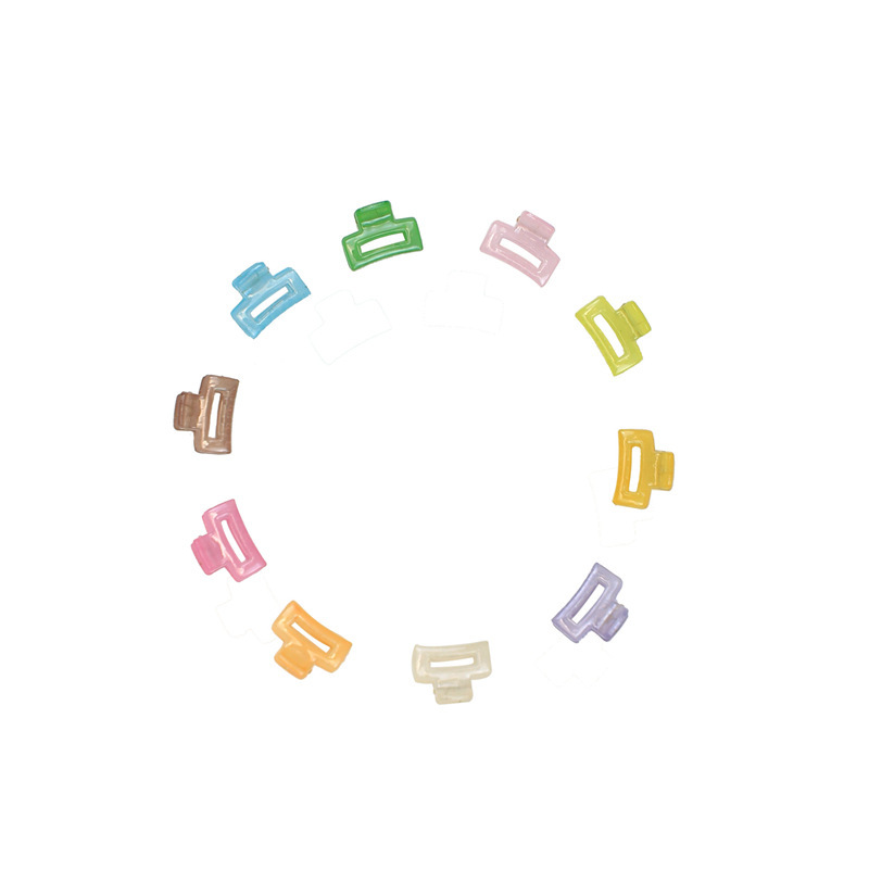 10 unids lindo jalea color agarre pequeño tamaño mini flequillo clip pelo agarre dulce chica horquilla clip lateral accesorios