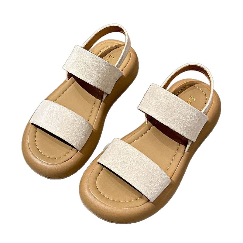 2026 nueva sandalias de verano con suela gruesa y altura de alta calidad de moda para mujeres pequeñas zapatos de playa romanos con dedos descubiertos