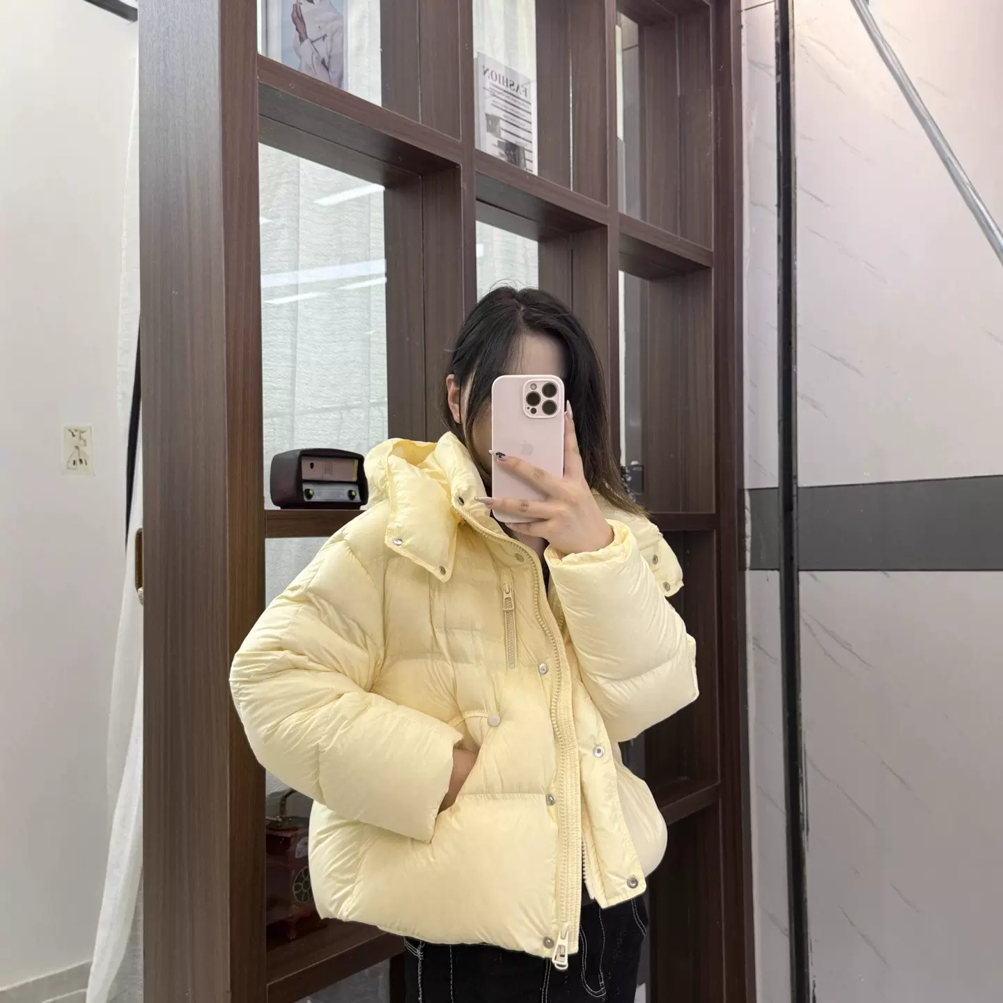 韩版90绒短款羽绒服冬季2025新款小个子面包服显瘦学院风加厚外套