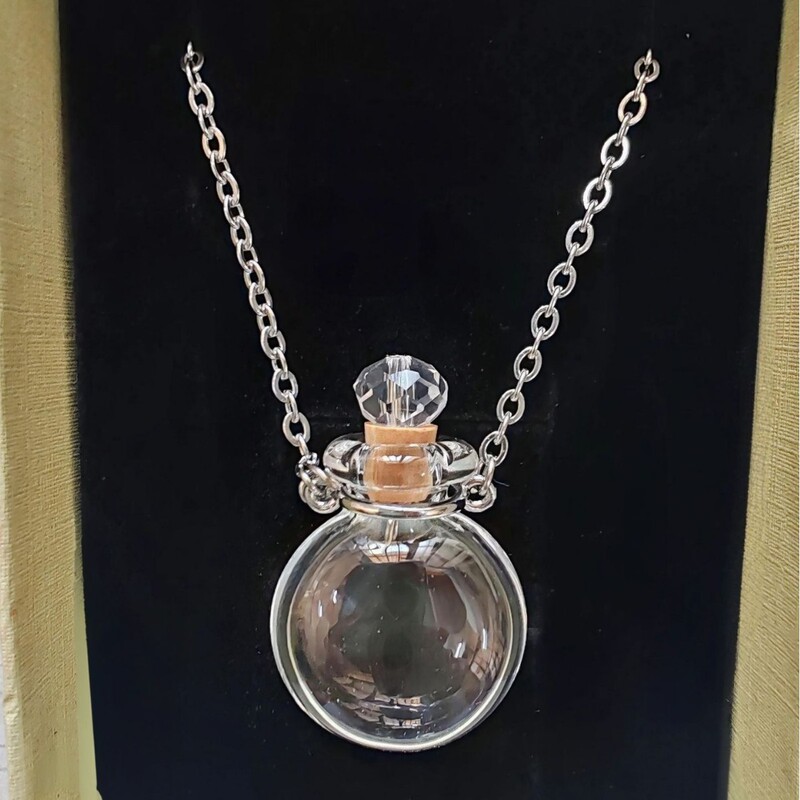 Cross-Border Supplier Glass Essential Oil Bottle Aromatherapy Necklace Pendant Lanugo Essential Oil Company Cosmetics Factory Supply