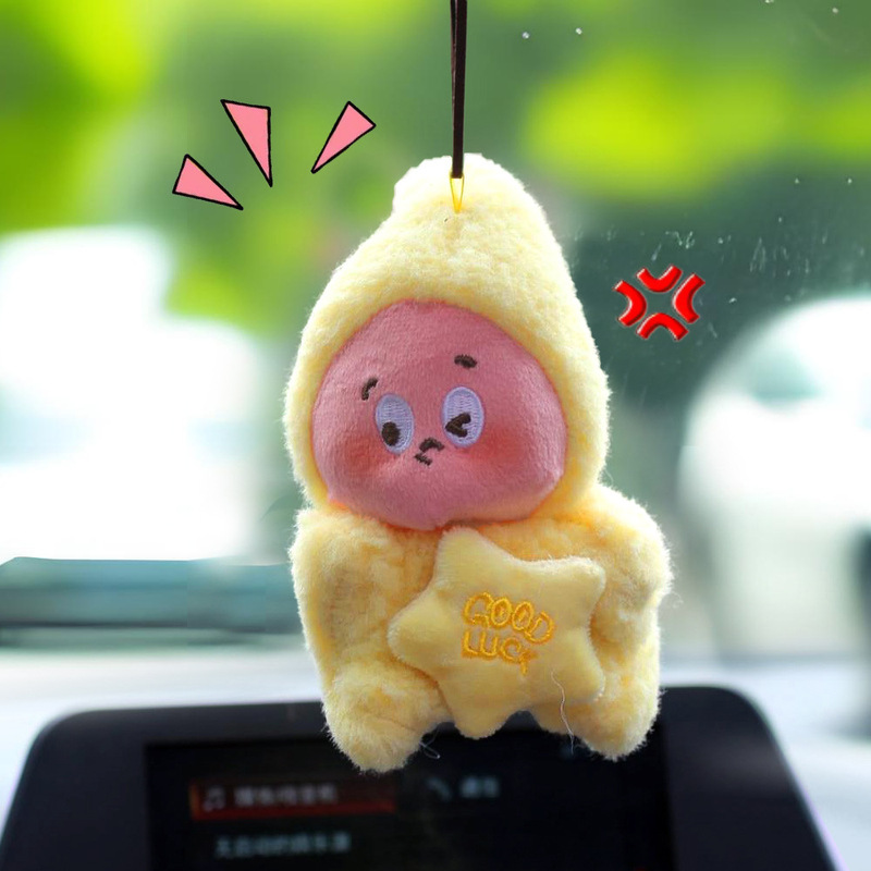 新款车挂星星人车载挂件后视镜吊坠装饰玩偶车内饰品高级感女网红|undefined
